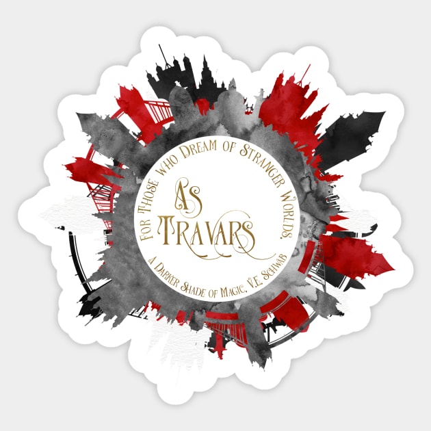 As Travars. A Darker Shade of Magic Sticker by literarylifestylecompany